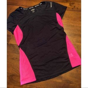 Pink & Pink Reebok Work Out Top Sz Small